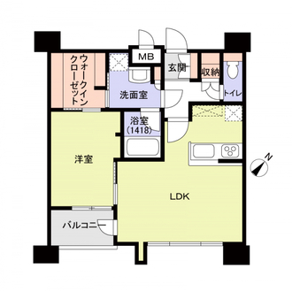 エンクレストベイサイド通りの間取図