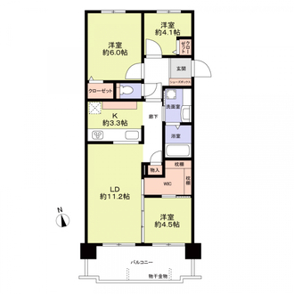 イトーピア八事マンションの間取図