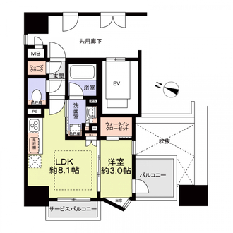 ソルティア大阪同心の間取図