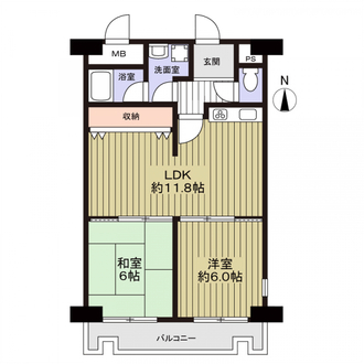嵯峨ハイツの間取図