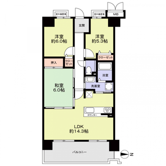 グレーシイ須磨アルテピア２番街の間取図