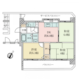 甲南コンセール東灘の間取図