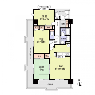 ラビデンス松ケ根Ｓ館の間取図
