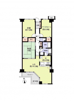 新松戸リリエンハイムの間取図