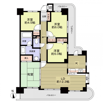 ライオンズシティ大曽根の間取図