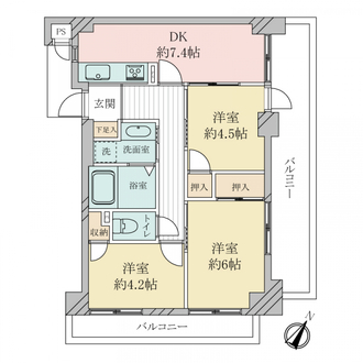 グランメゾン神戸の間取図