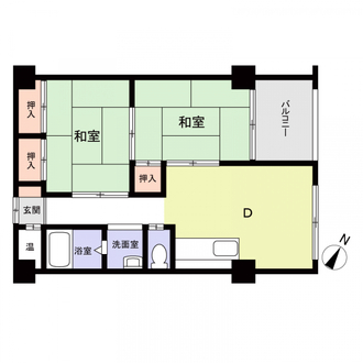 コーポラス東光の間取図