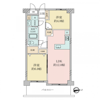 園田パーク・ホームズの間取図