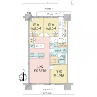 シーフォレスト神戸ルネ六甲アイランドＣＩＴＹの間取図