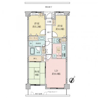 アルカサル岸谷の間取図