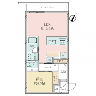 ハイツ第二参宮橋の間取図