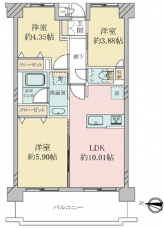 クレアール吉野町の間取図