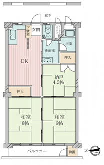 新森小路コーポの間取図