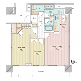 ブランズタワー南千住の間取図