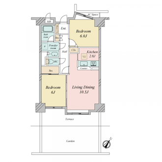 大宮宮原ガーデンハウスの間取図