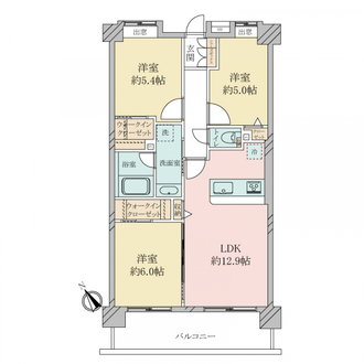 レクセルマンション本八幡の間取図