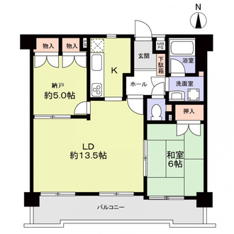 レインボー橘の間取図