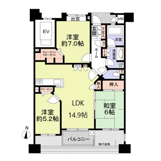 アーサー橋本駅ネオシスの間取図
