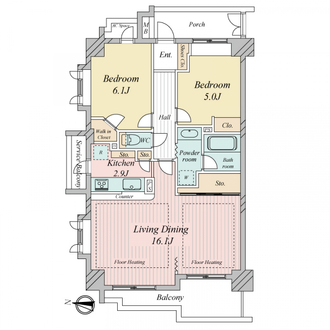 千川ヒルズの間取図