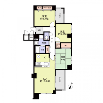アドリーム白川台の間取図