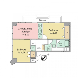 目黒ハイホームの間取図