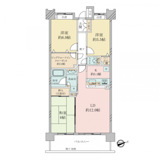 クラウンガーデン武蔵野ブライトコートの間取図