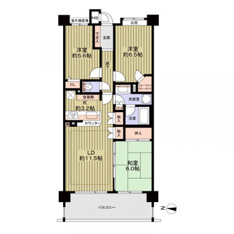 ビクトリアアネーロ大宮の間取図