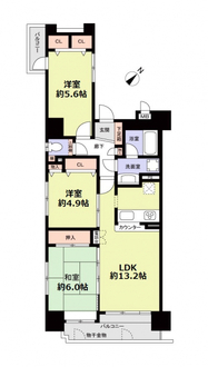 コアマンション神屋町の間取図