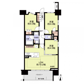 オープンレジデンシア名古屋菊井通の間取図