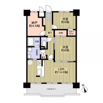 スペリアシティ名南アネックスＩＩの間取図