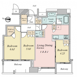 シティタワー梅田東の間取図