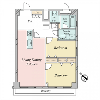 シティマンション東中野の間取図