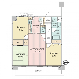 ライオンズガーデン平間四季の杜の間取図