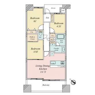 パークスクエア・レピア御幣島東公園の間取図