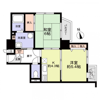 ＧＳハイム住吉公園の間取図