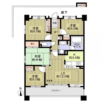 メイツ呼続公園の間取図