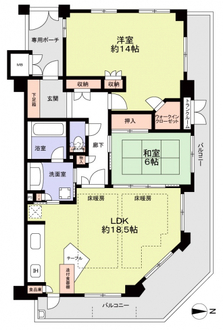 レピア東山神宮道アーバンライフの間取図