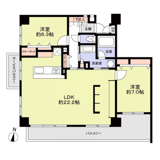 フォレスティア桜山の間取図