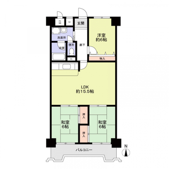 朝日プラザ千里Ａ棟の間取図