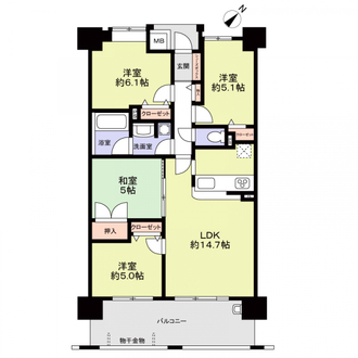 セレッソコート光明池ステーションシティの間取図