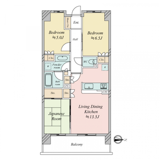 ザ・レジデンス東三国の間取図