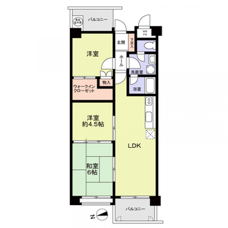 帝塚山セントポリアの間取図