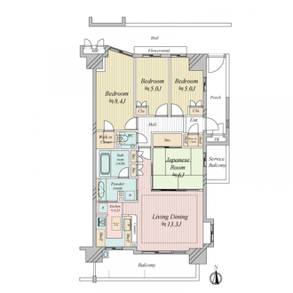 ビィオルド戸田公園の間取図