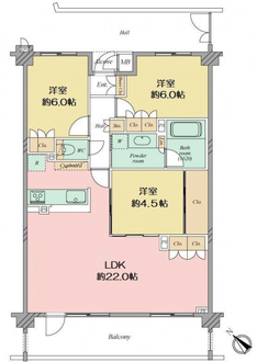アイディーコート湘南辻堂の間取図