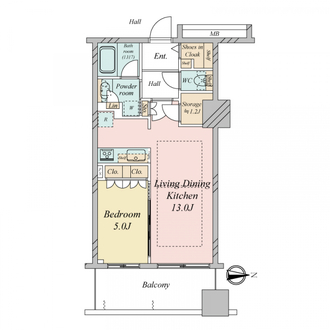 プレサンスレジェンド堺筋本町タワーの間取図