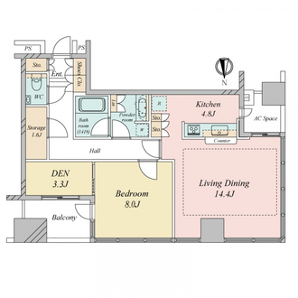東京タイムズタワーの間取図