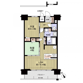プレサンスジェネ鶴舞の間取図