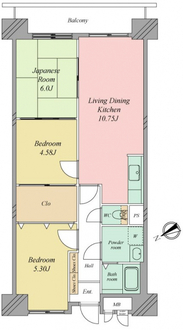 多摩川芙蓉ハイツ　３の間取図
