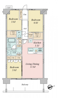 ヴェレーナシティ東京イーストガーデンズの間取図
