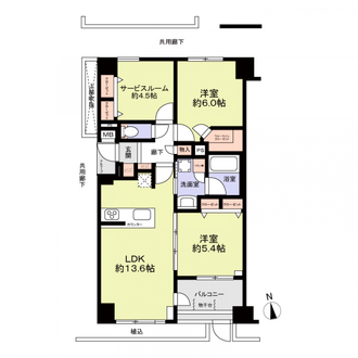 レ・ジェイド南葛西の間取図